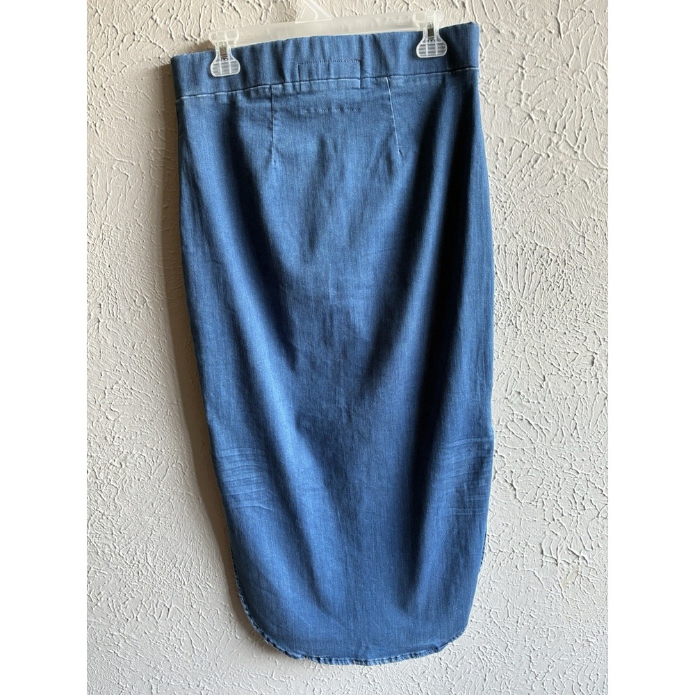 Frank & Eileen Donegal Unforgettable Denim Midi Pencil Skirt Blue Size 8 - Picture 12 of 15